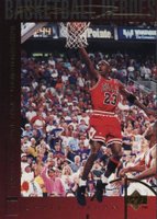 1994 Upper Deck Jordan Heroes #43 Michael Jordan '91-93 Three NBA Championships Basketball Card