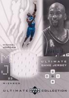 2001 Ultimate Collection Ultimate Game Jersey #MJ Michael Jordan Silver Basketball Card