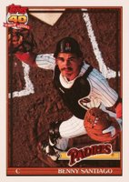 1991 Topps Tiffany #760 Benny Santiago Baseball Card