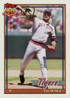 1991 Topps Desert Shield #106 Ed Nunez Baseball Card