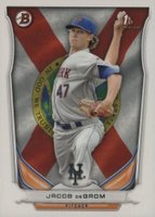2014 Bowman Prospects  #BP73 Jacob DeGrom State and Hometown Baseball Card