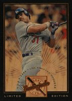 1996 Leaf Limited Lumberjacks #8 Mike Piazza Black Border Baseball Card