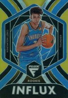 2022 Panini Flux Rookie Influx #23 Chet Holmgren Gold Basketball Card