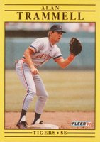 1991 Fleer #355 Alan Trammell Baseball Card