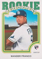 2022 Topps Heritage High Number Rookie Performers #RP1 Wander Franco Baseball Card