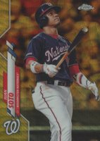 2020 Topps Chrome #12 Juan Soto Gold Wave Refractor Baseball Card
