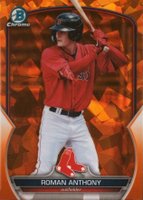 2023 Bowman Draft Sapphire Edition #BDC112 Roman Anthony Orange Baseball Card