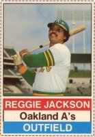 1976 Hostess #146 Reggie Jackson Hand Cut Baseball Card