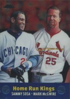 2000 Topps Chrome Combos #TC6 Mark McGwire/Sammy Sosa Refractor Baseball Card
