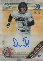 2019 Bowman Draft Chrome Draft Picks Autograph #CDADF Dominic Fletcher Refractor Baseball Card