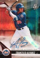 2021 Bowman Platinum Top Prospects #TOP83 Francisco Alvarez Autograph Baseball Card