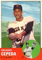 1963 Topps #520 Orlando Cepeda Baseball Card