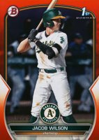 2023 Bowman Draft #BD121 Jacob Wilson Orange Baseball Card