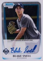 2011 Bowman Chrome Draft Prospect Autographs #BSN Blake Snell Baseball Card