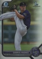 2022 Bowman Draft #BDC151 Gabriel Hughes Chrome-Refractor Baseball Card