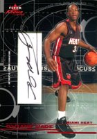 2003 Fleer Focus Auto Focus Autographs #DW Dwyane Wade Basketball Card