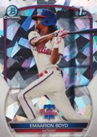 2023 Bowman Chrome Prospects #BCP128 Emaarion Boyd Atomic Refractor Baseball Card