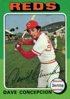 1975 Topps #17 Dave Concepcion Baseball Card