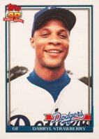 1991 Topps Traded Tiffany #114T Darryl Strawberry Baseball Card