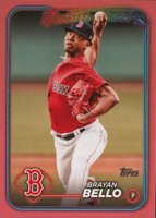 2024 Topps #606 Brayan Bello Mother's Day Hot Pink Baseball Card