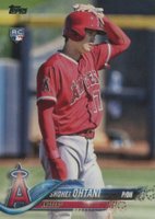 2018 Topps #700 Shohei Ohtani Hand on Helmet Baseball Card