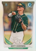 2014 Bowman Draft Picks #CDP21 Matt Chapman Chrome-Refractor Baseball Card