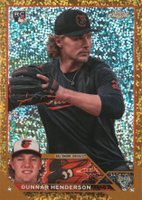 2023 Topps Chrome Update #USC208 Gunnar Henderson SP-Gold Speckle Baseball Card