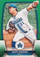 2023 Bowman NPB #107 Shota Imanaga Green Baseball Card