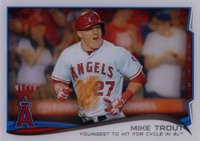 2014 Topps #364 Mike Trout Clear Stock Baseball Card