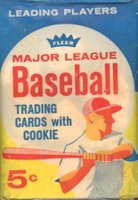 1963 Fleer #WP Wax Pack 5 Cent Baseball Card