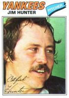 1977 Burger King Yankees #4 Catfish Hunter Baseball Card
