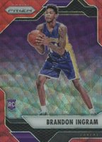 2016 Panini Prizm #131 Brandon Ingram Ruby Wave Prizm Basketball Card