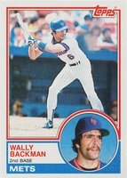 1983 Topps #444 Wally Backman Baseball Card