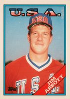 1988 Topps Tiffany Traded #1T Jim Abbott Baseball Card