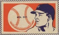 1940 Wheaties Champs/USA # Mel Ott Hand Cut Baseball Card