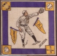 1914 B18 Blankets # Joe Jackson Yellow Pennants Baseball Card