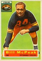 1956 Topps #99 Bill McPeak Football Card