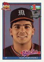 1991 Topps Desert Shield #278 Alex Fernandez Baseball Card