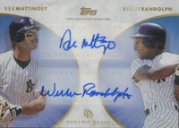 2022 Topps Dynamic Duals #19 Don Mattingly/Willie Randolph Dual Autographs-Blue Baseball Card