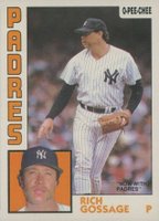 1984 O-Pee-Chee #121 Rich Gossage Baseball Card