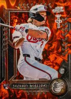 2024 Topps Cosmic Chrome X Cactus Jack #34 Jackson Holliday Orange Refractor Baseball Card