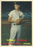 1957 Topps #108 Tommy Byrne Baseball Card