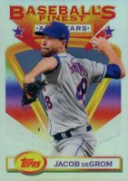 2020 Finest Flashbacks #102 Jacob deGrom Refractor Baseball Card