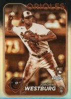 2024 Topps Chrome #277 Jordan Westburg Sepia Refractor Baseball Card