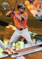 2017 Topps Chrome #116 Teoscar Hernandez Gold Refractor Baseball Card