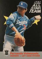 1987 Fleer All-Stars #10 Fernando Valenzuela Baseball Card