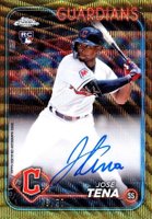 2024 Topps Chrome Rookie Autographs #RAJT Jose Tena Gold Wave Refractor Baseball Card