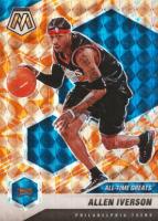 2020 Panini Mosaic #292 Allen Iverson Reactive Orange Basketball Card