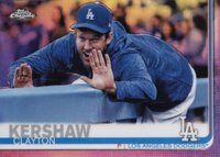 2019 Topps Chrome #112 Clayton Kershaw Straddling Fence-Refractor Baseball Card
