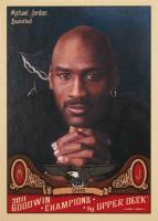 2011 Goodwin Champions #23 Michael Jordan Lightning Background Basketball Card